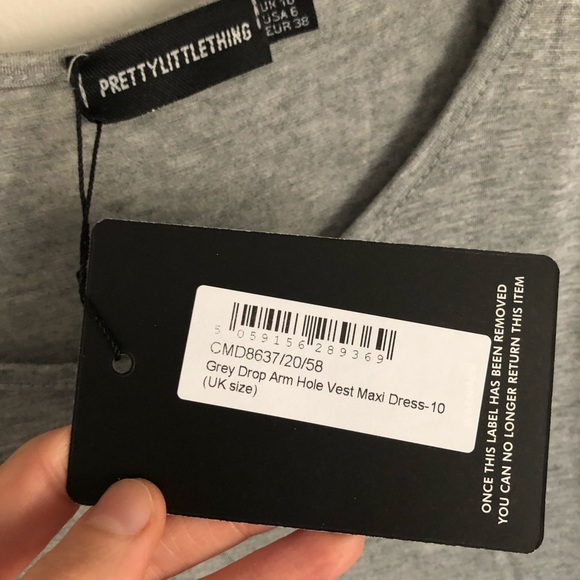 NWT grey jersey strappy maxi dress - Picture 4 of 9